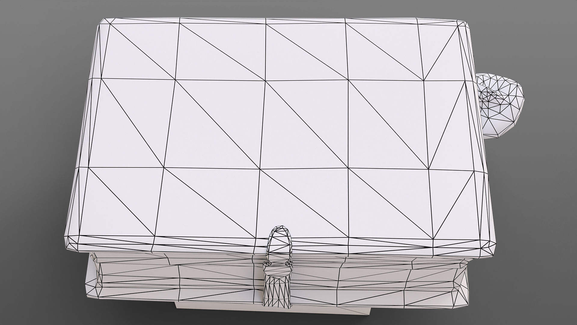 Old book closed Low-poly 3D model_9