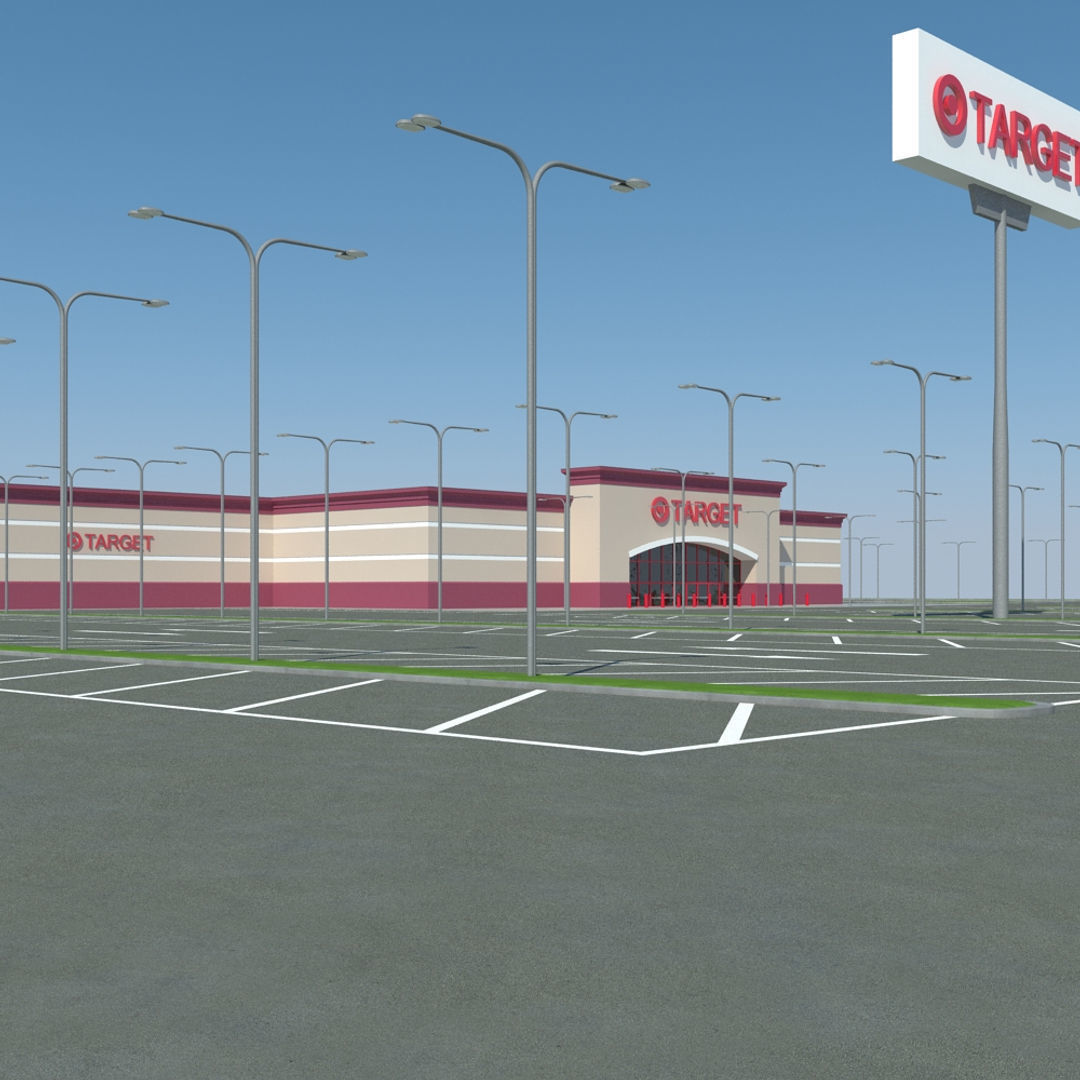 Target with Parking Lot 3D model_4
