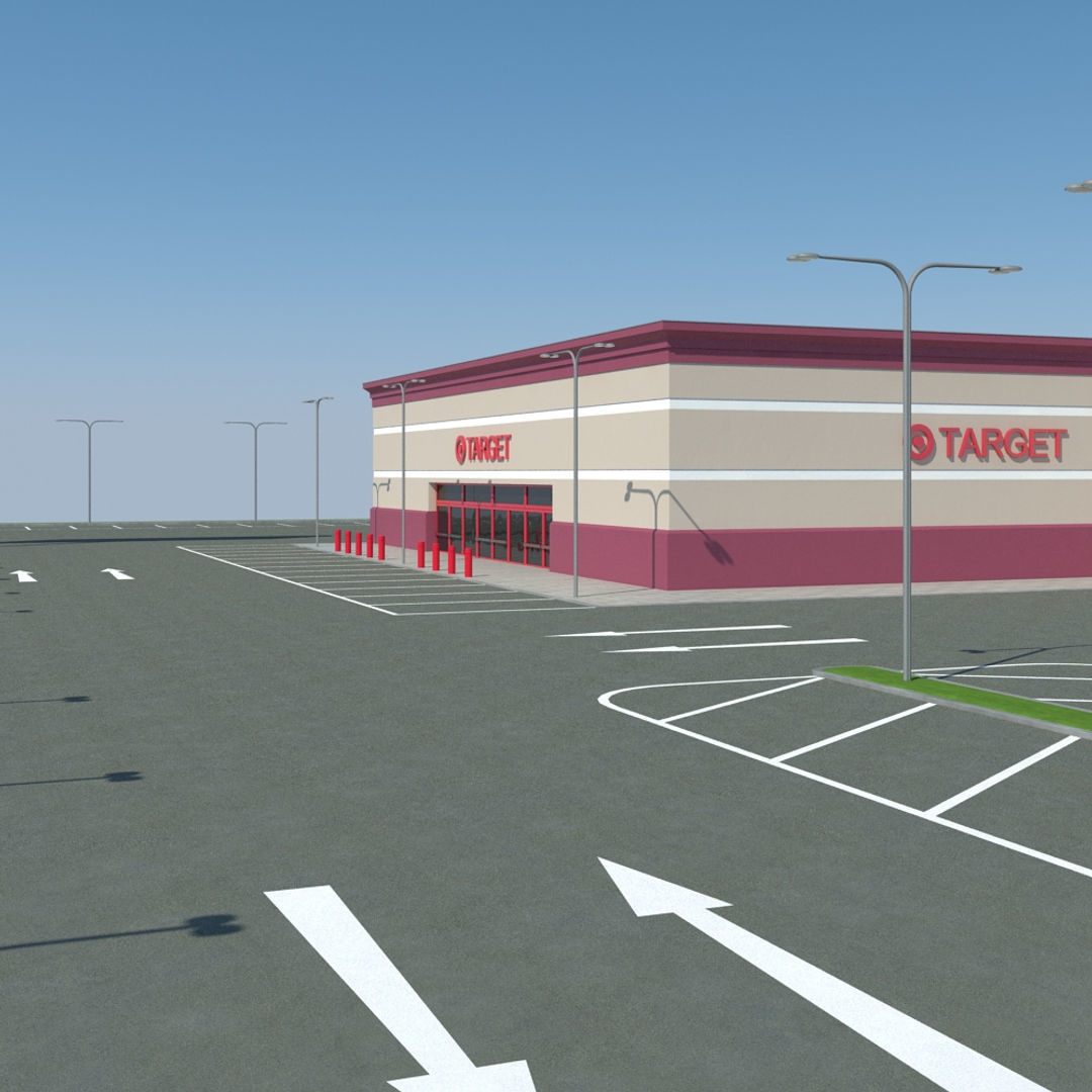 Target with Parking Lot 3D model_11