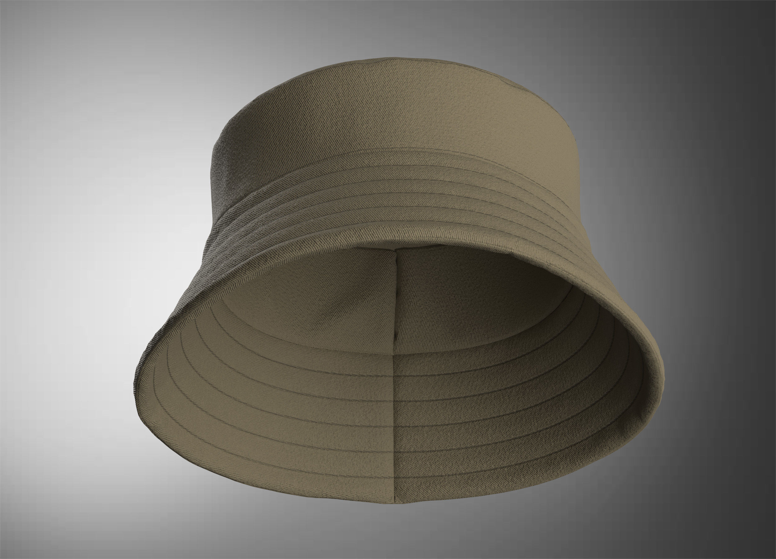 Bucket Hat 3D model_2