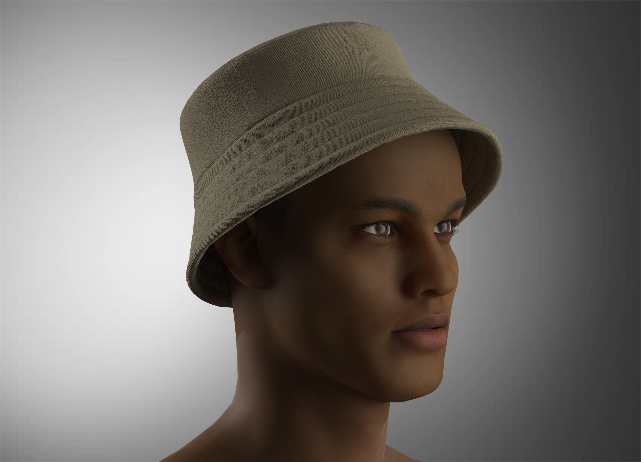 Bucket Hat 3D model_10