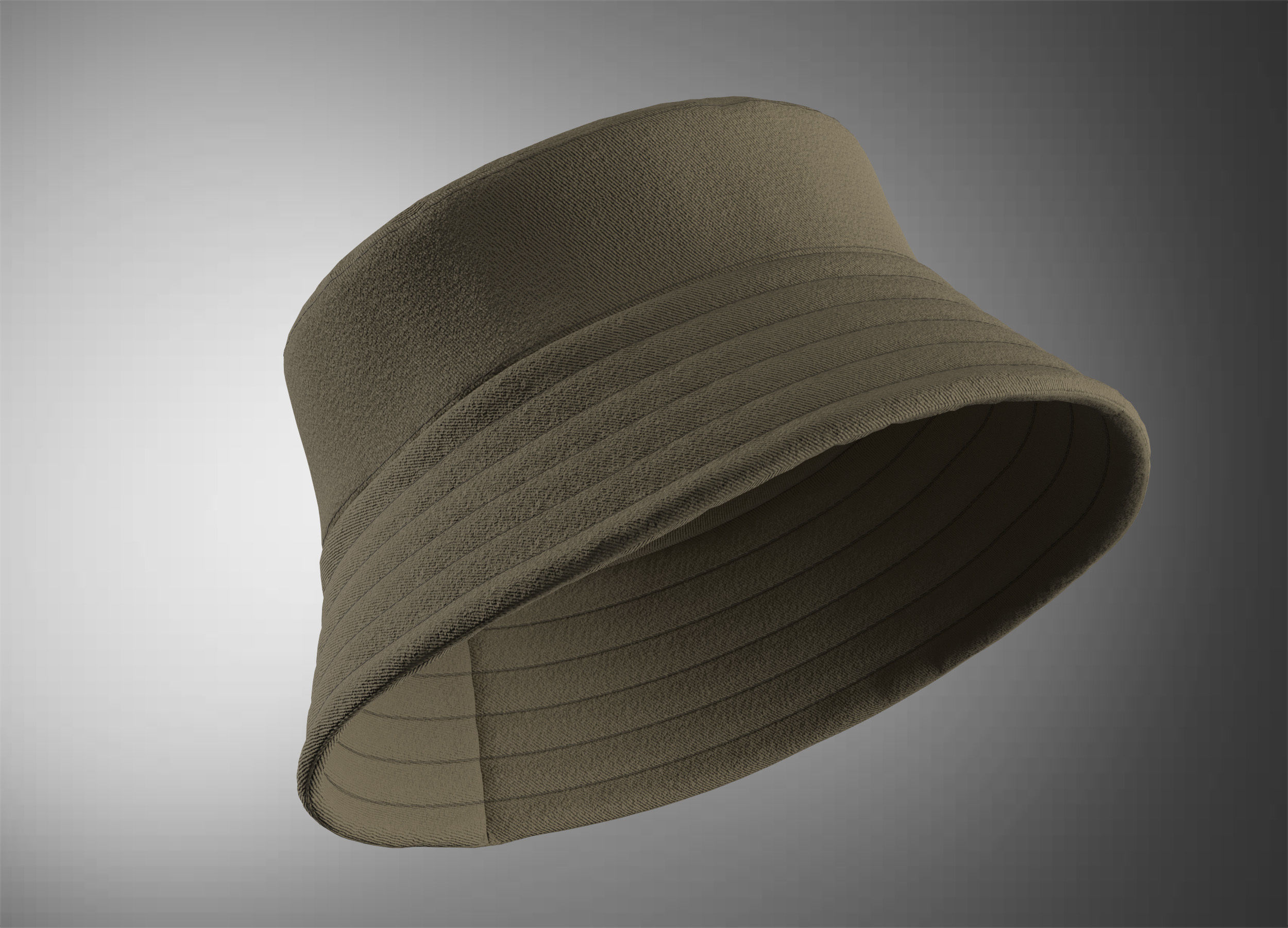 Bucket Hat 3D model_3