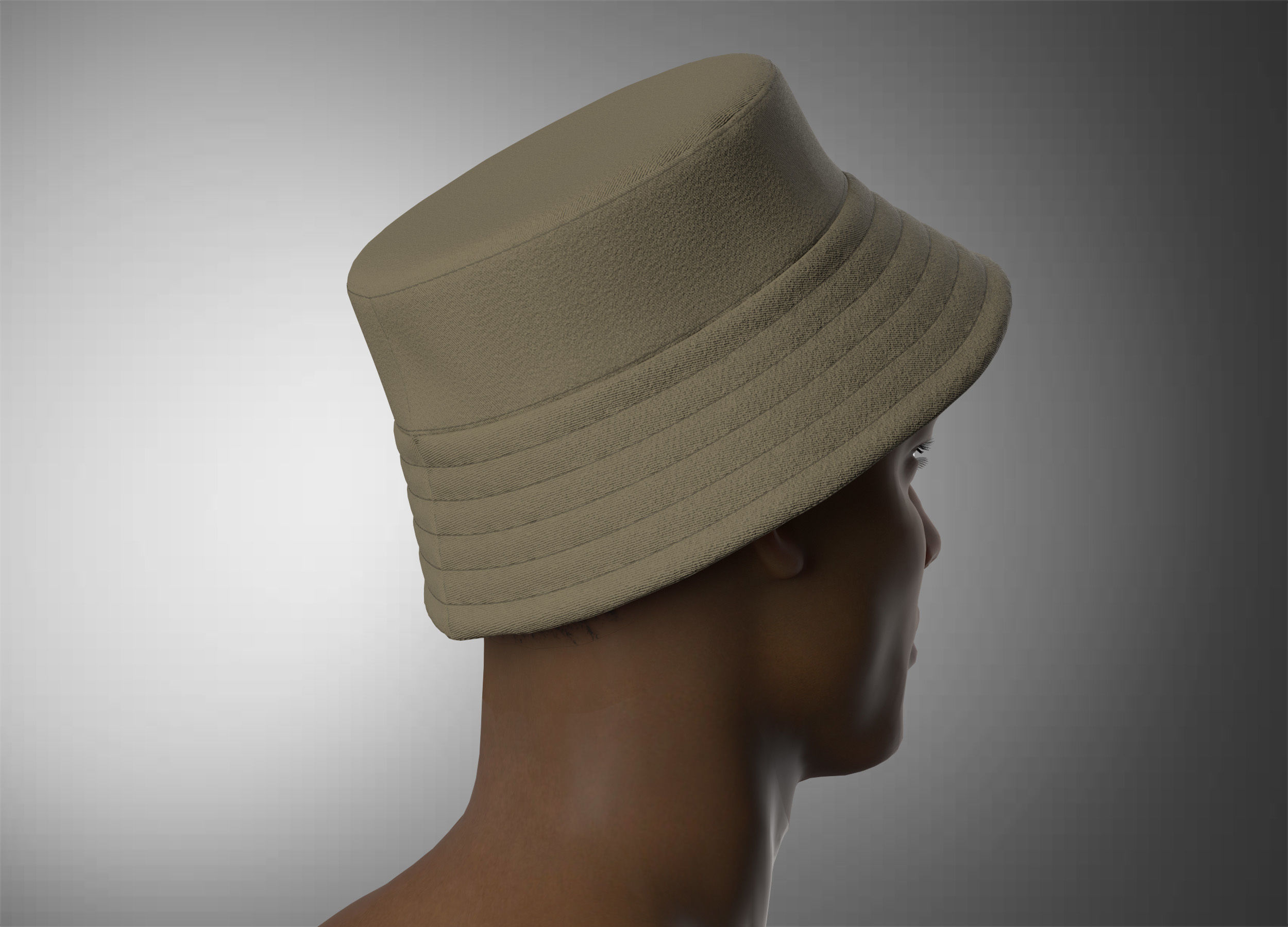 Bucket Hat 3D model_12