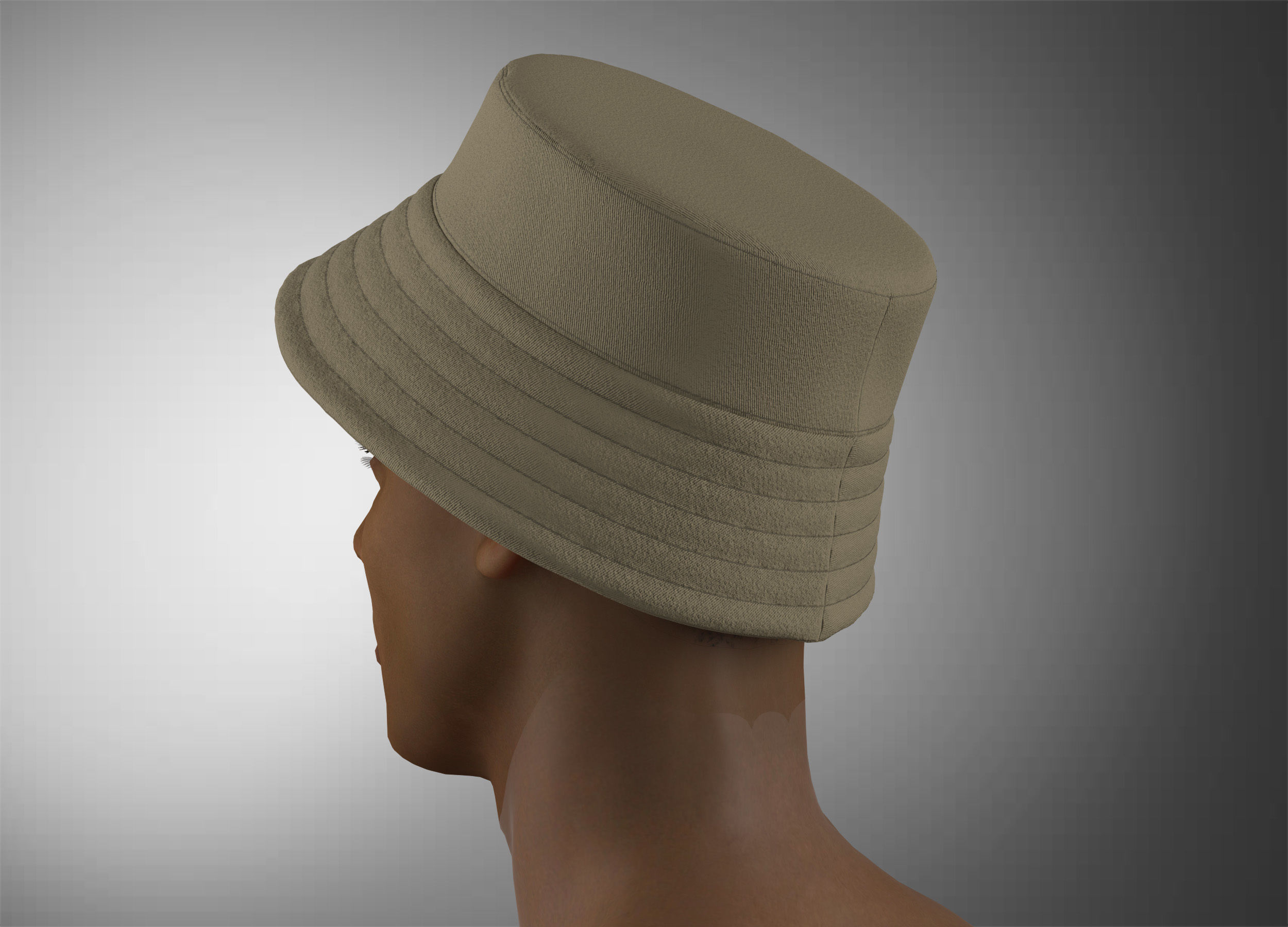 Bucket Hat 3D model_15