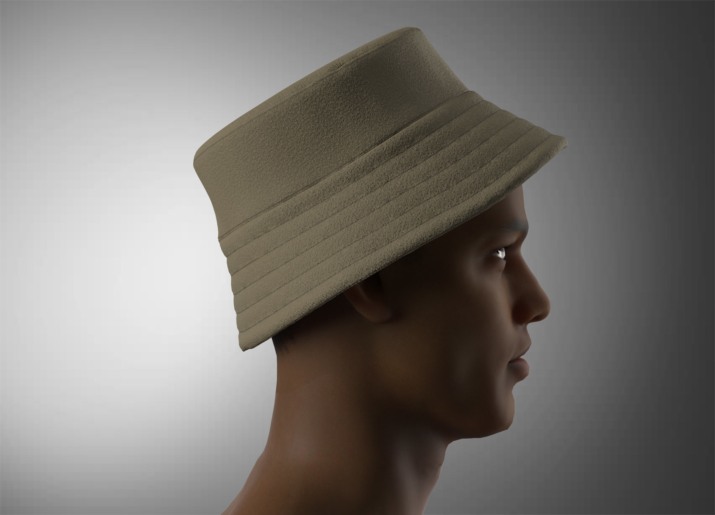 Bucket Hat 3D model_11