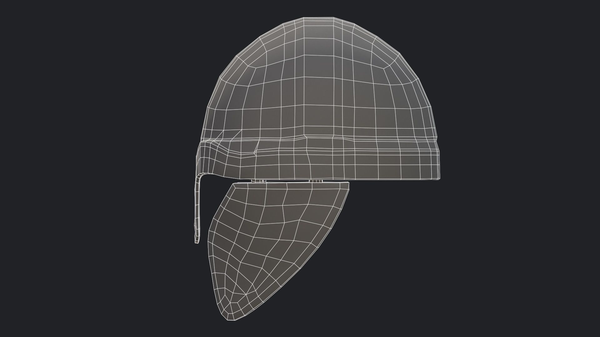 Viking Helmet Low-poly 3D model_22
