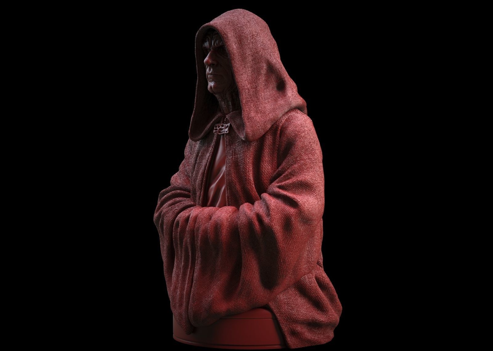 Darth Sidious -Palpatine Statue 3D print model_2