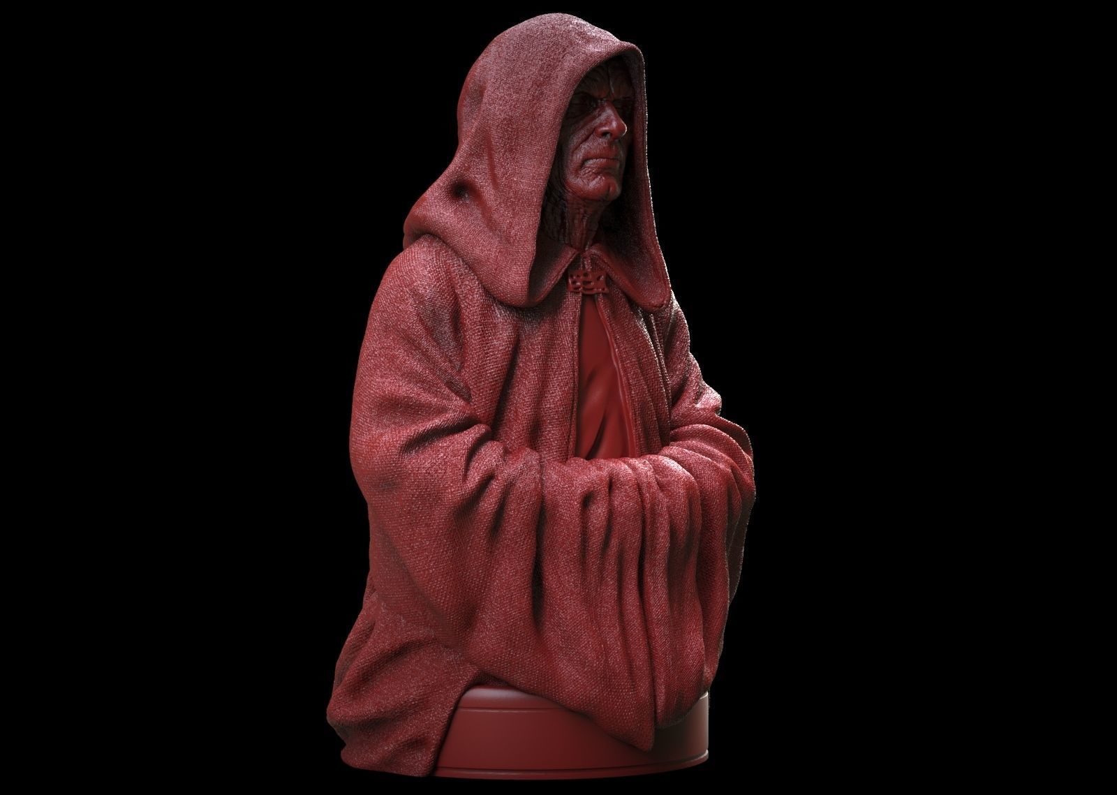 Darth Sidious -Palpatine Statue 3D print model_3
