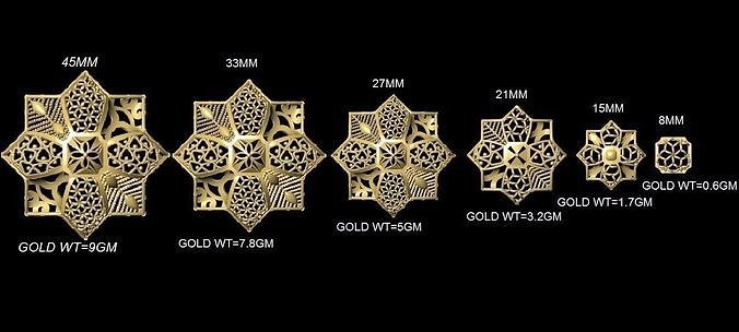 Turkey Filigree Jewellery Designs Pendant Necklase  3D print model