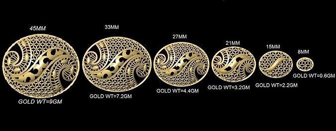 Turkey Filigree Jewellery Designs Pendant Necklase 3D print model