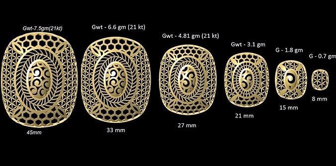 Turkey Filigree Jewellery Designs Pendant Necklase 3D print model