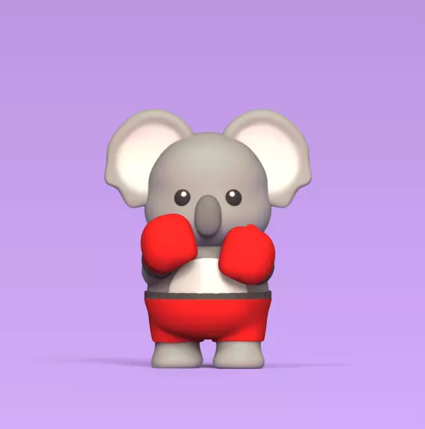 Koala Boxe 3D print model