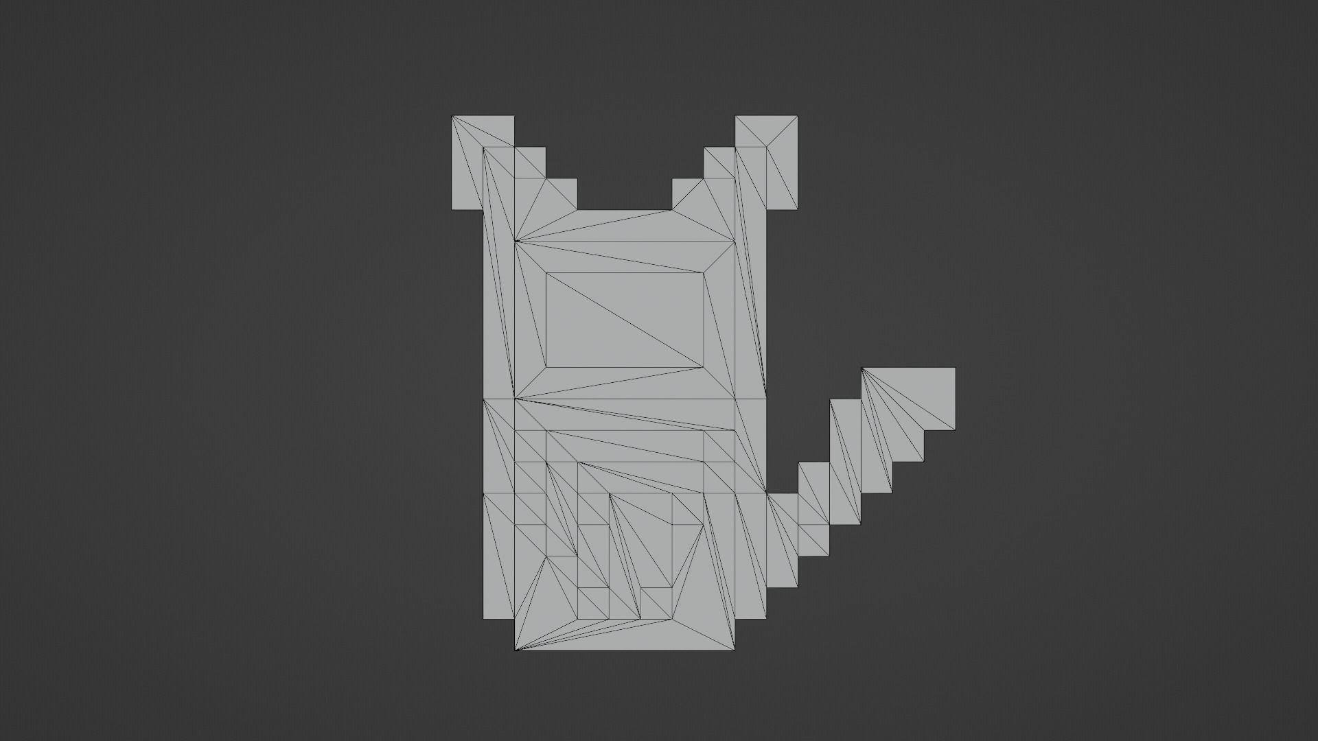 Pikachu Game Boy  Low-poly 3D model_9