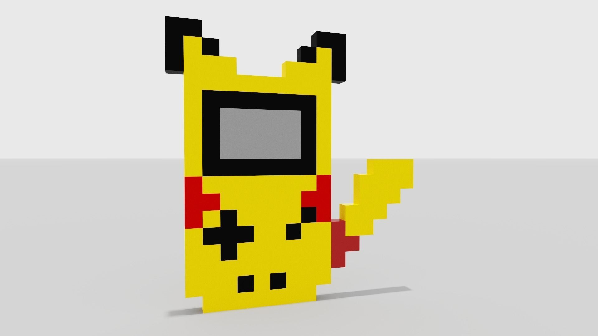 Pikachu Game Boy  Low-poly 3D model_6