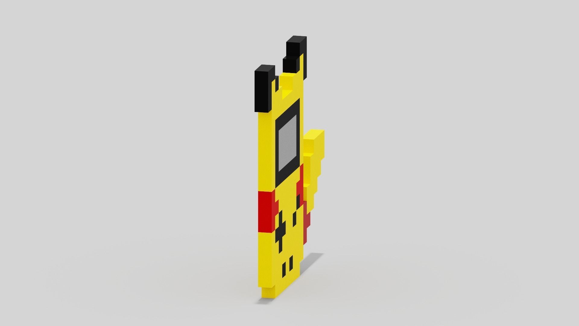 Pikachu Game Boy  Low-poly 3D model_20