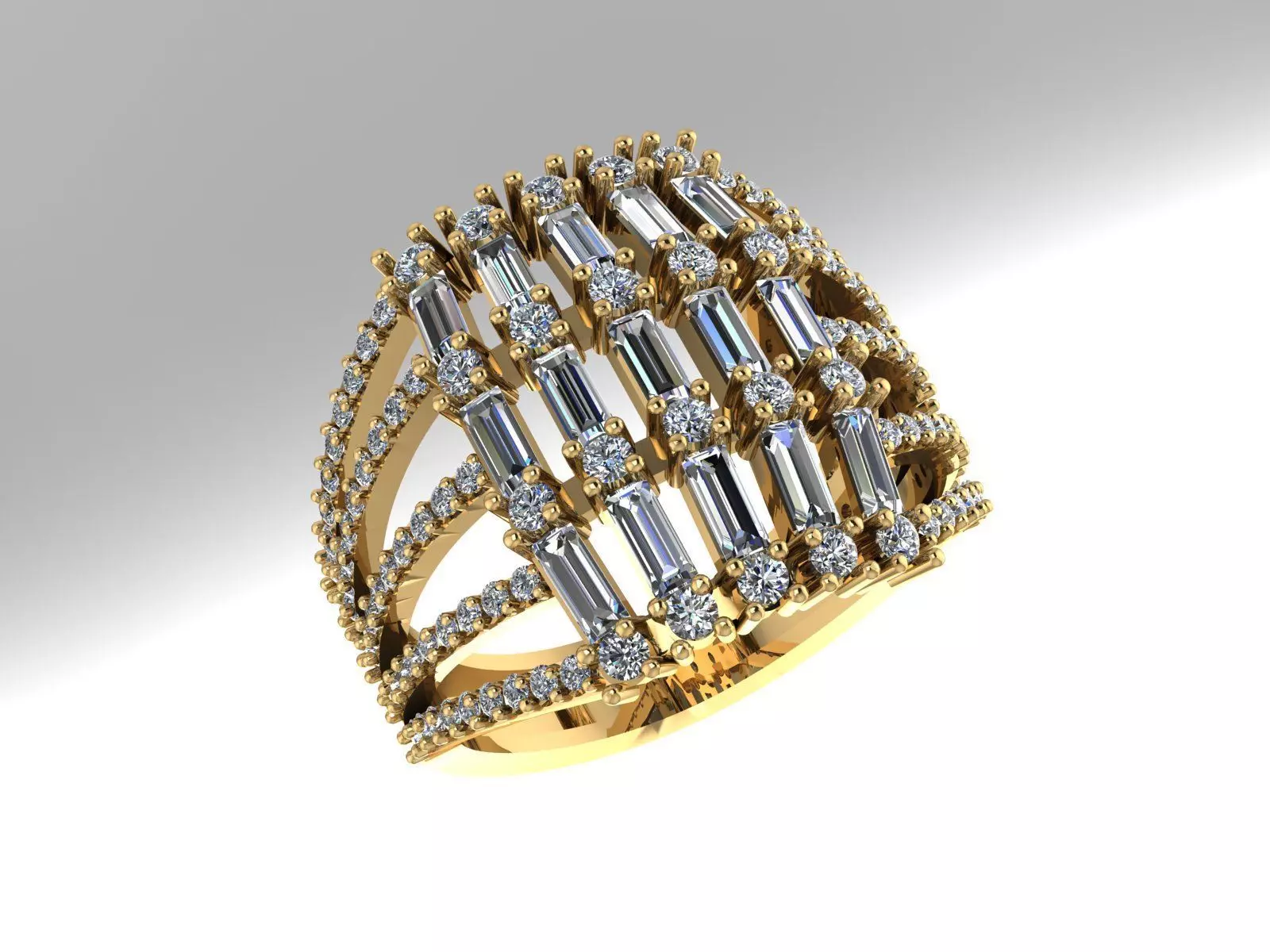 Diamond Ring 141 3D print model