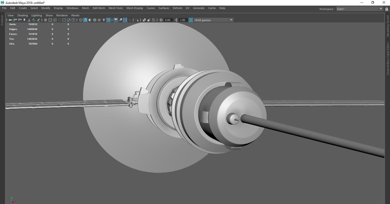 Concept satellite 3D model_5