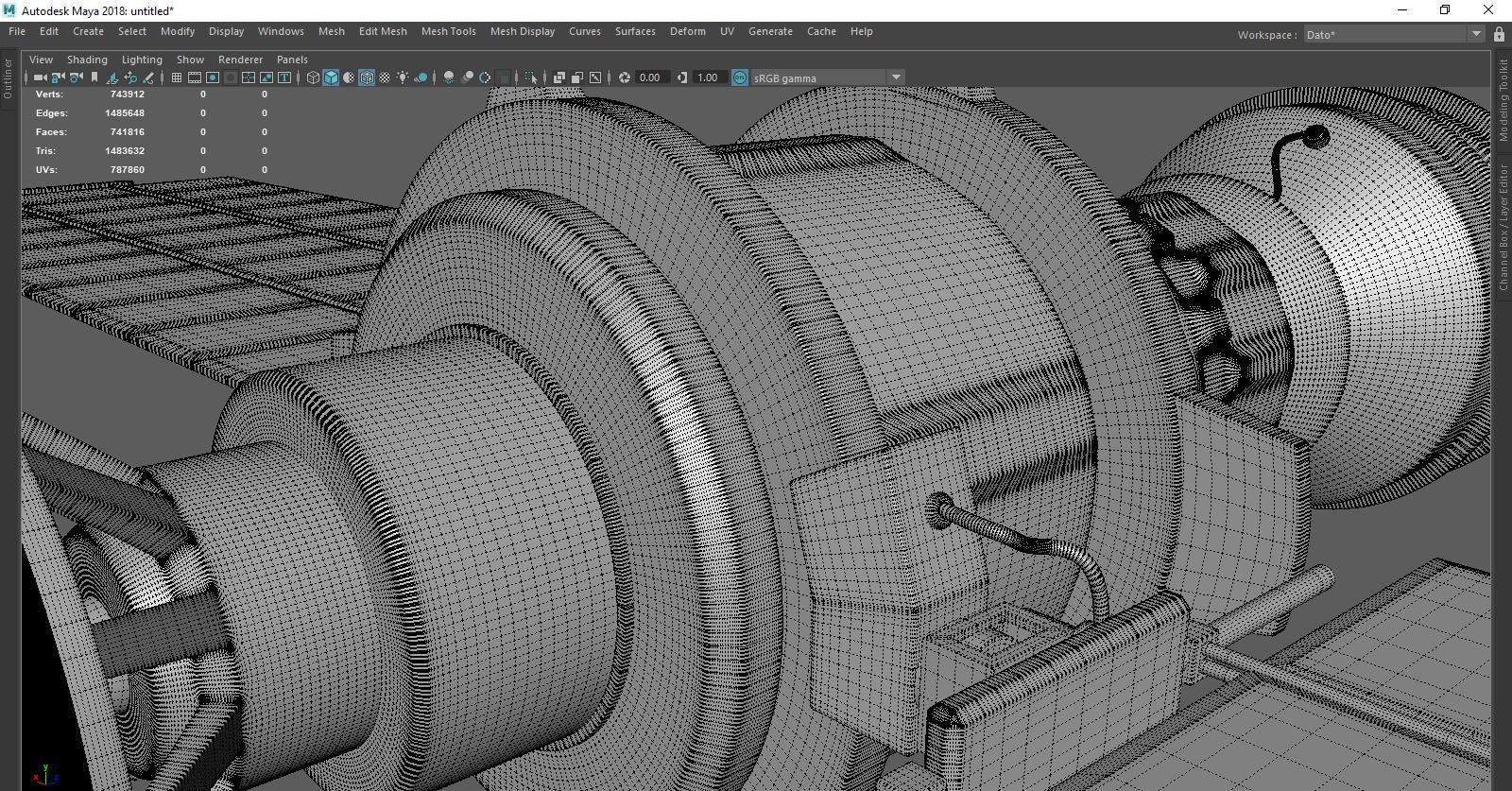 Concept satellite 3D model_12