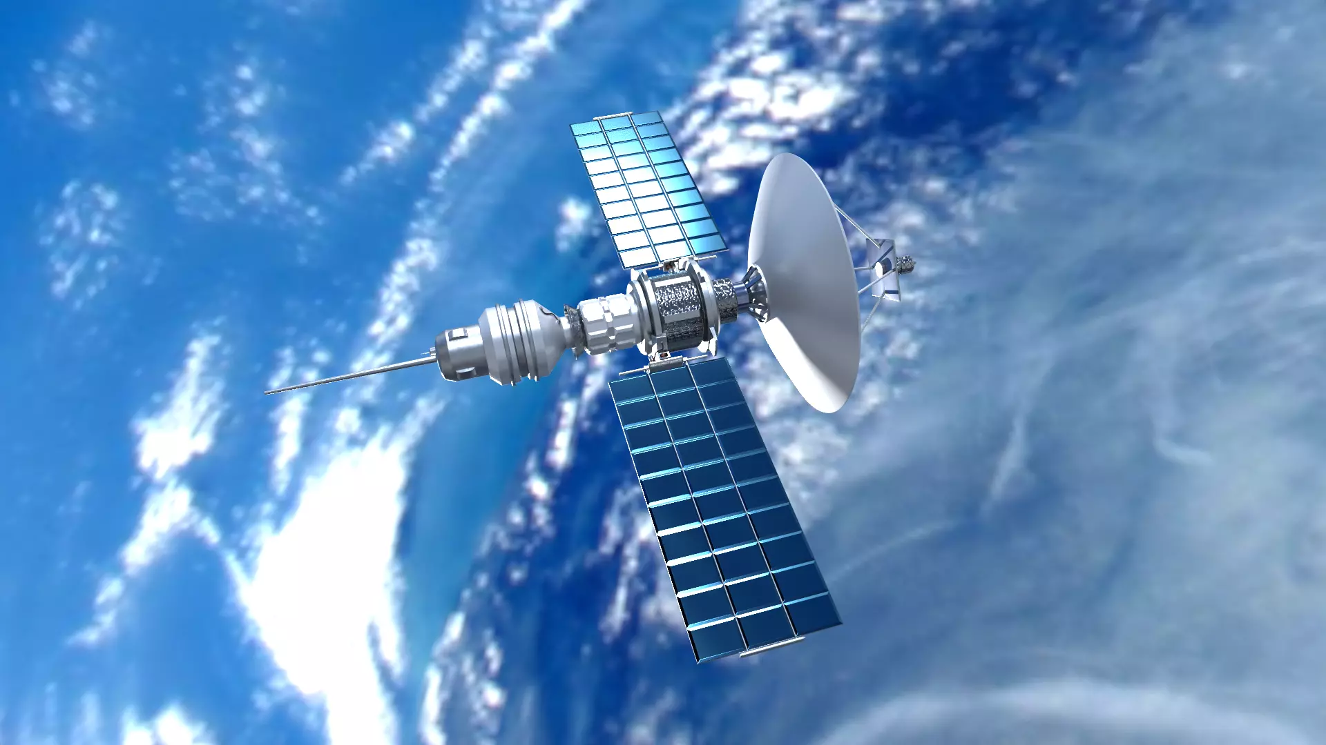 Concept satellite 3D model_0