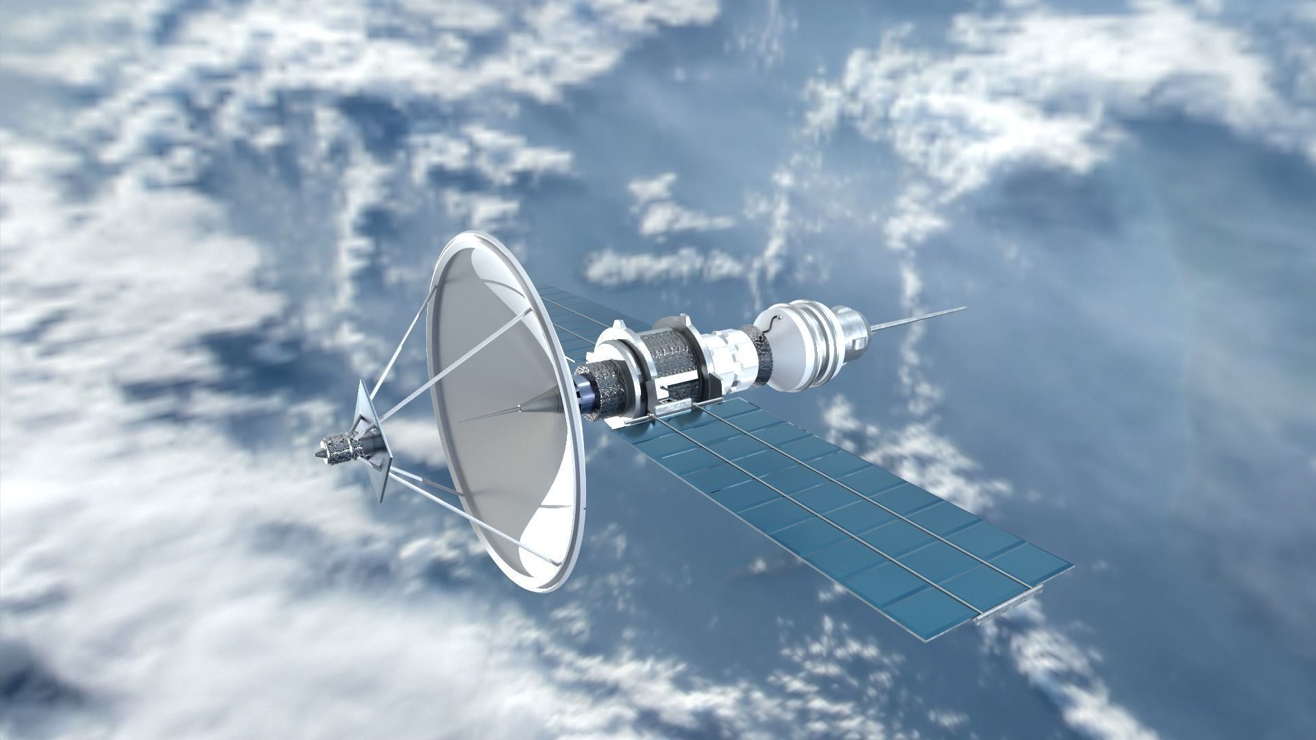Concept satellite 3D model_2