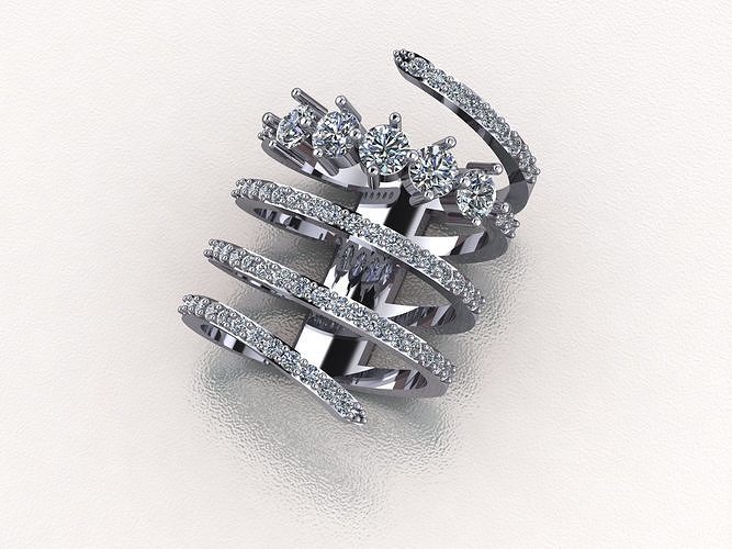 Diamond Rings 144 3D print model