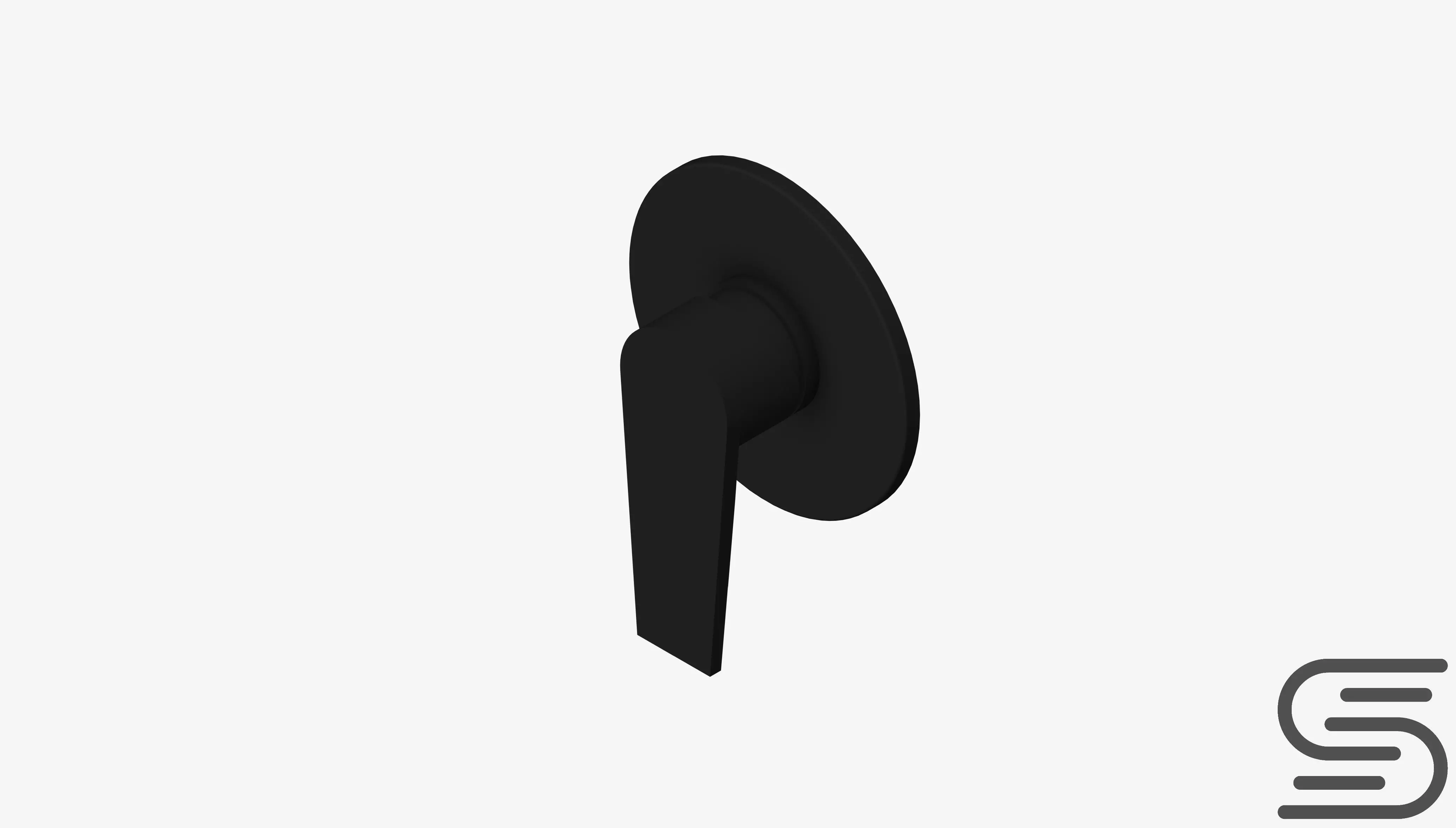 Wall Mixer Tap - Luxury - Argile Low-poly 3D model