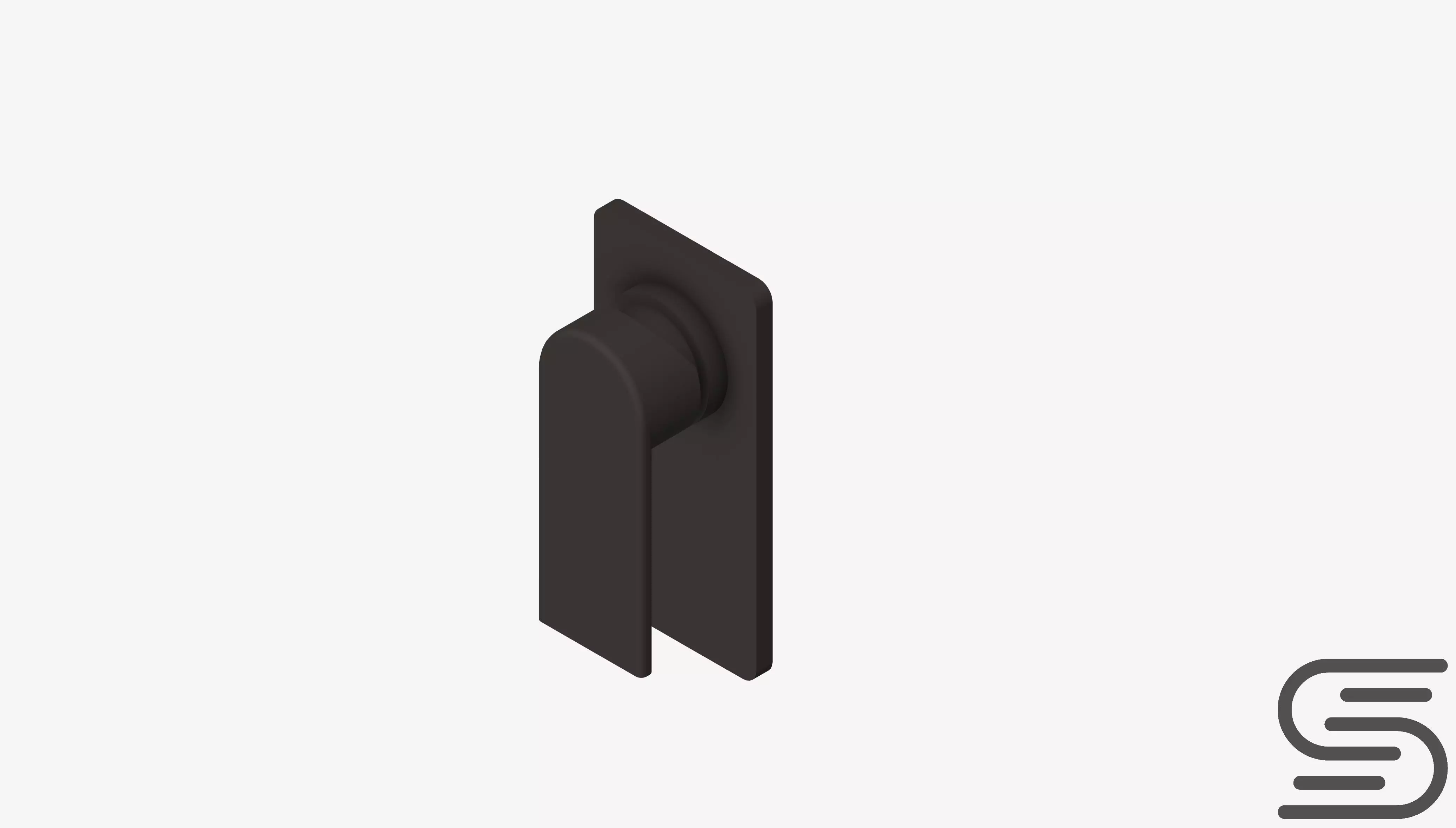 Wall Mixer Tap - Luxury - Green Low-poly 3D model