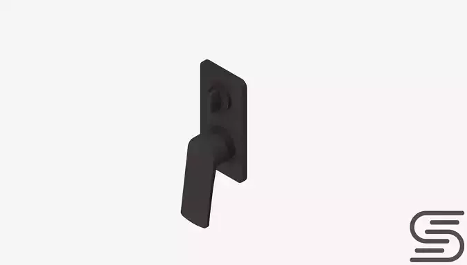 Wall Mixer Tap - Luxury - Mako - Diverter Low-poly 3D model