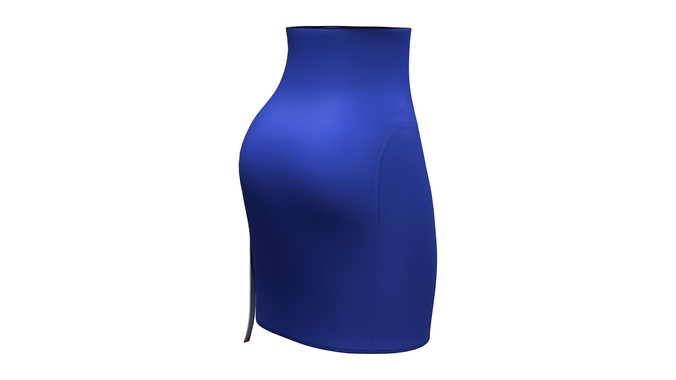 Anime Girl Skirt Low-poly 3D model_6
