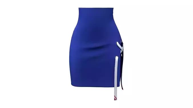 Anime Girl Skirt Low-poly 3D model