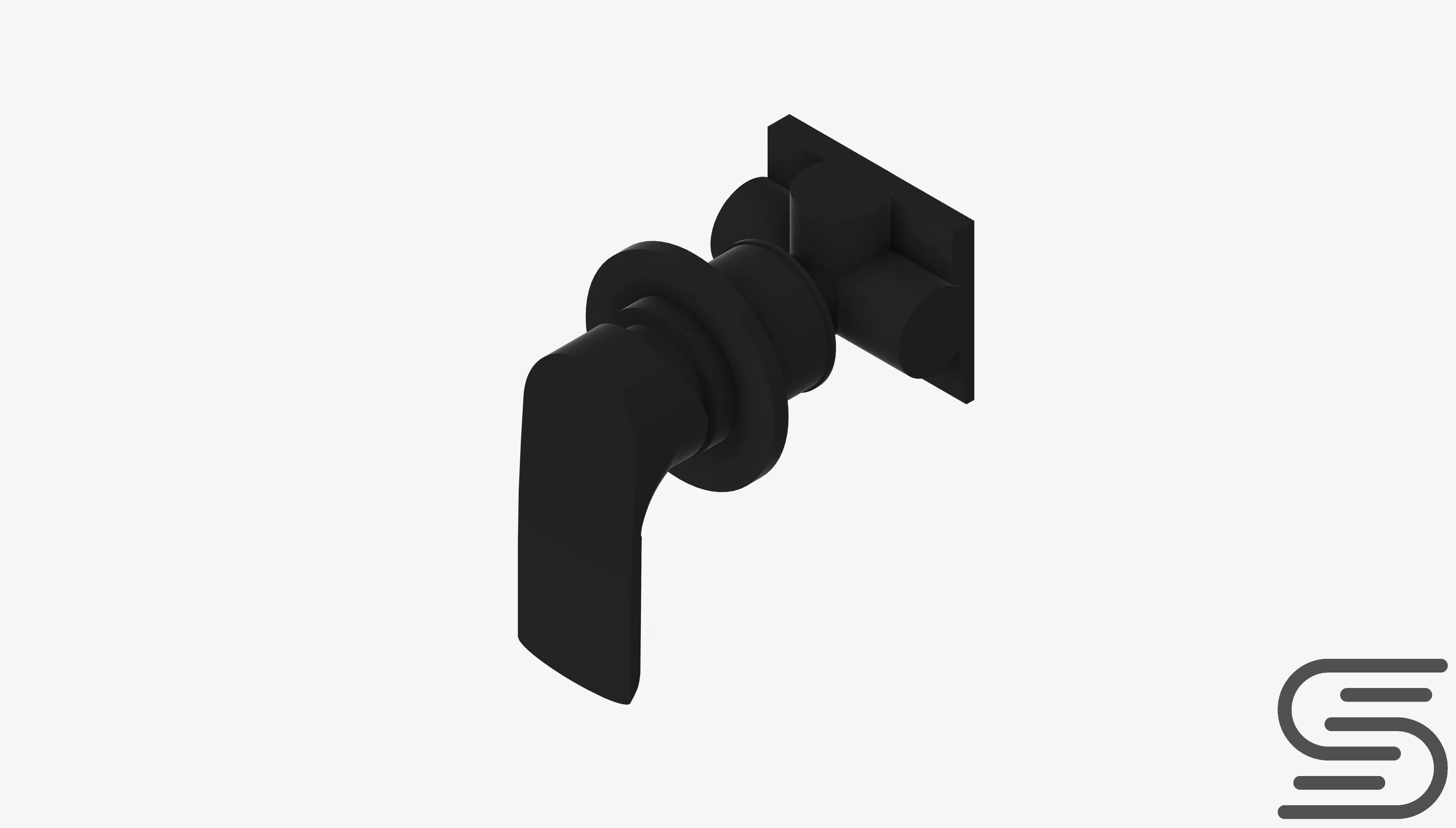 Wall Mixer Tap - Luxury - Sublime Low-poly 3D model