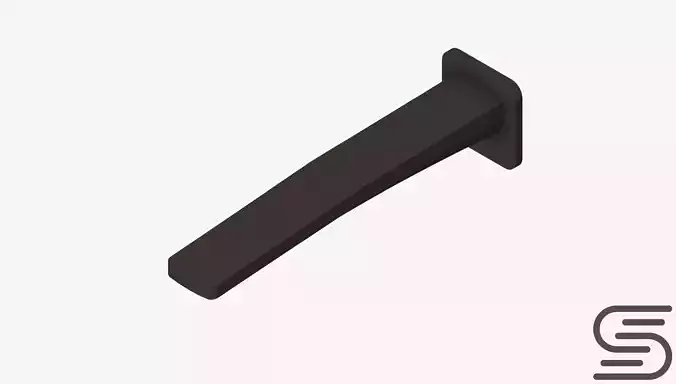 Wall Spout - Luxury - Mako - Bath Low-poly 3D model