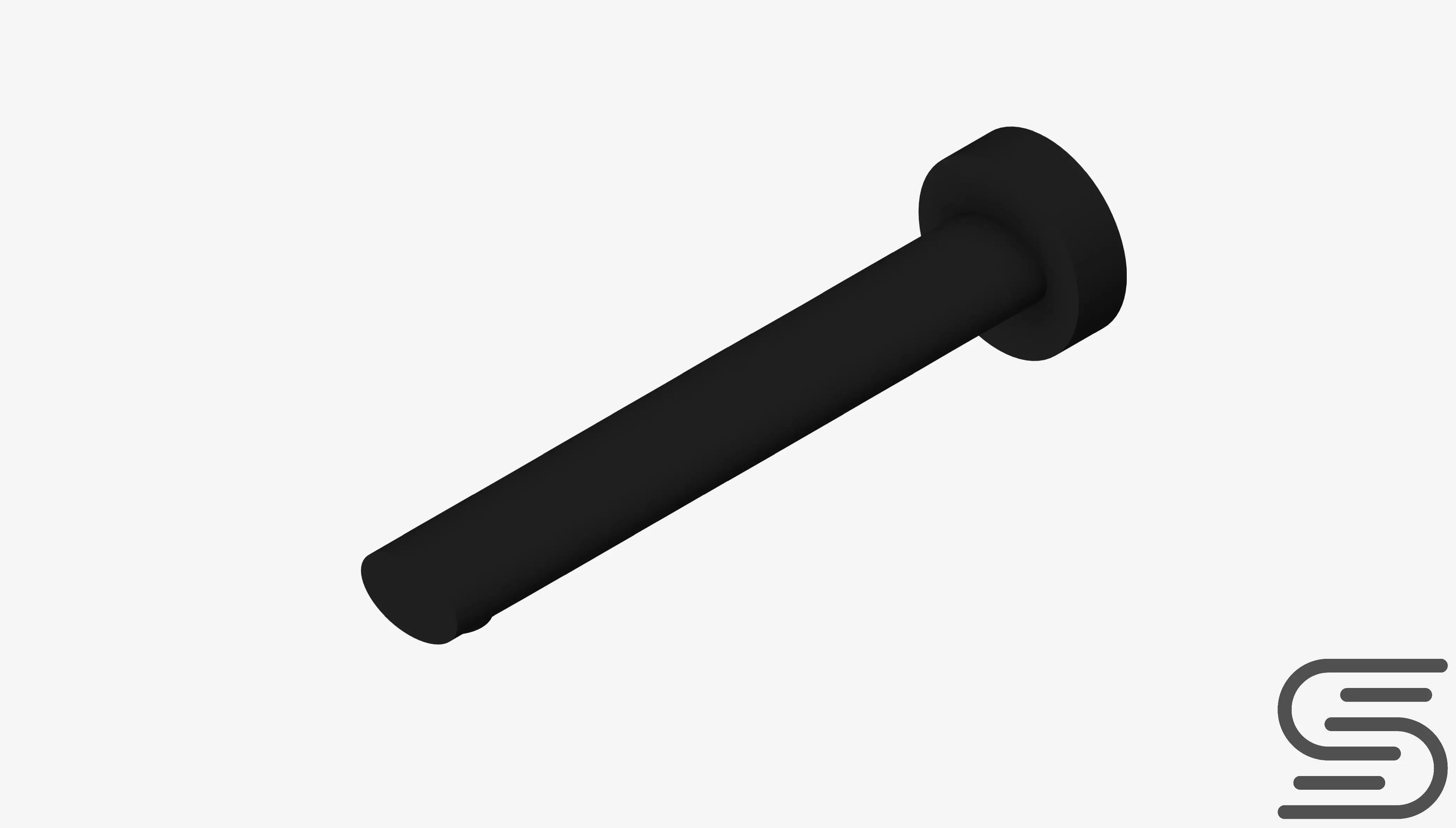 Wall Spout - Luxury - Sleek Oval Low-poly 3D model