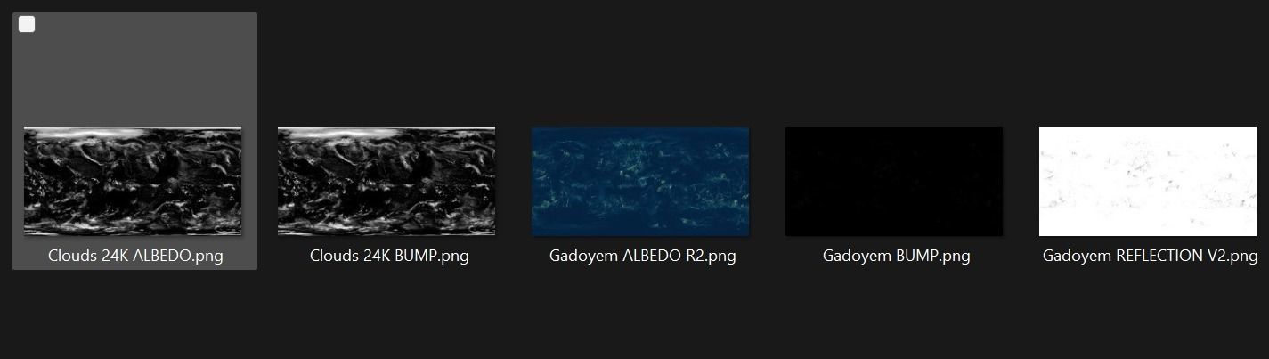 Planet Gadoyem 12K Eevee Low-poly 3D model_11