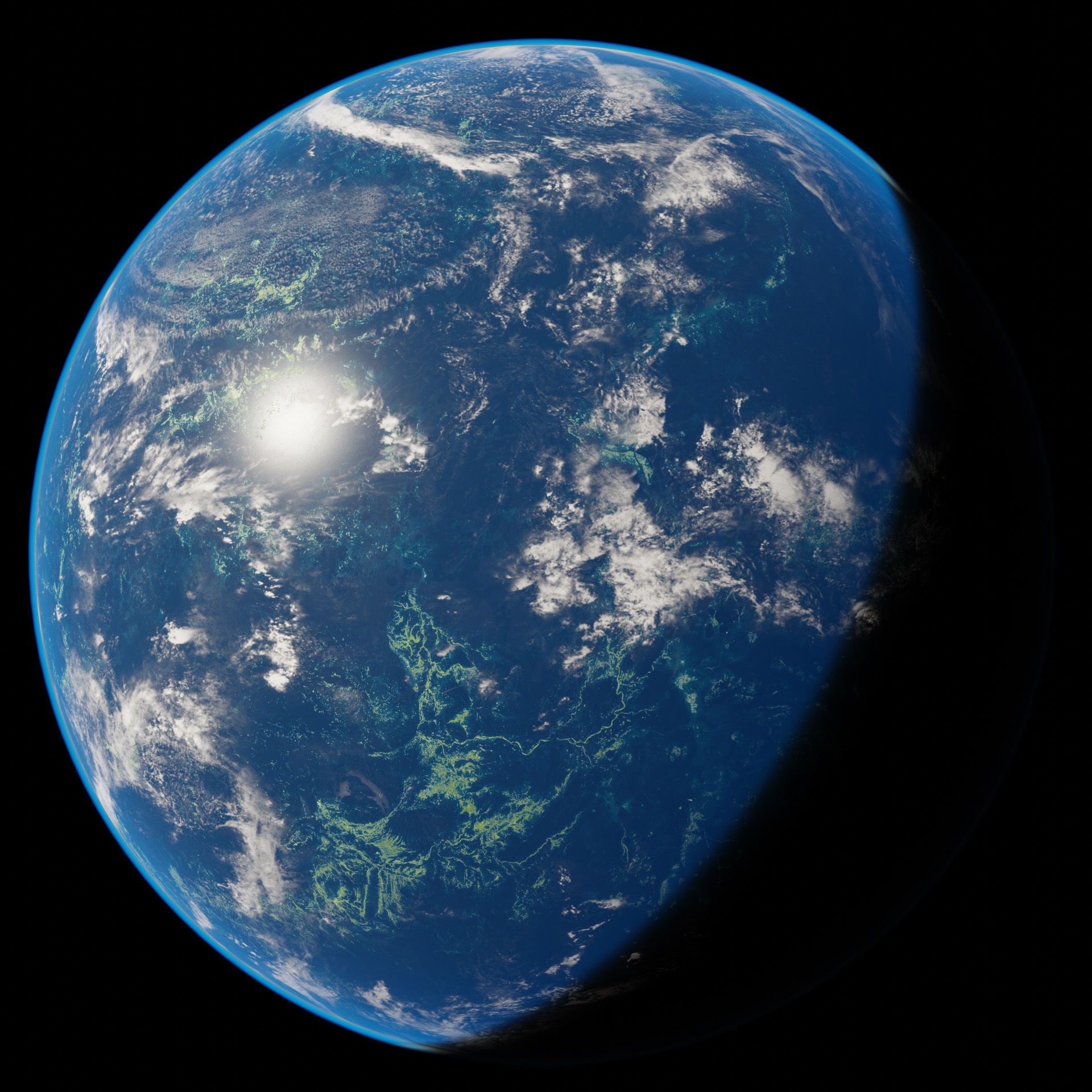 Planet Gadoyem 12K Eevee Low-poly 3D model_2