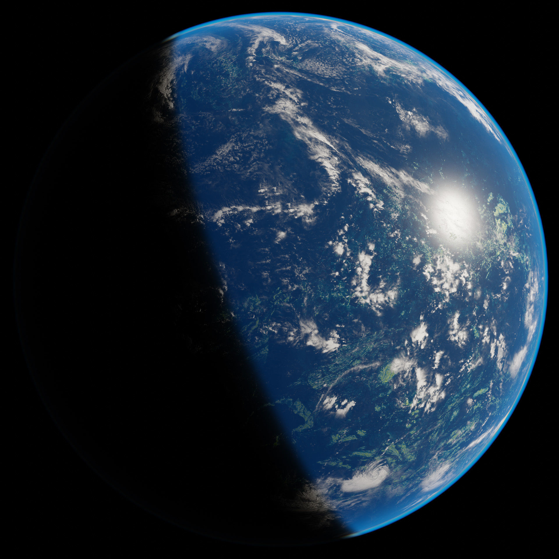 Planet Gadoyem 12K Eevee Low-poly 3D model_3