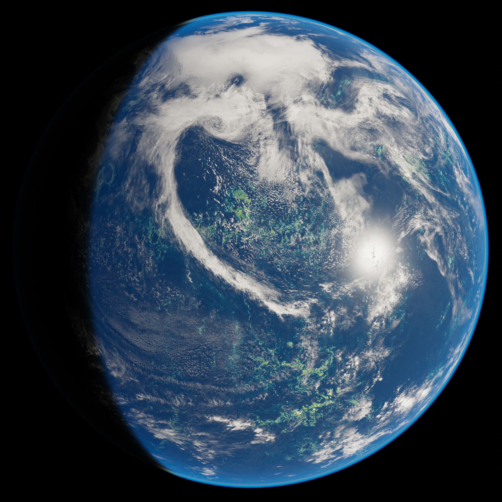 Planet Gadoyem 12K Eevee Low-poly 3D model_4