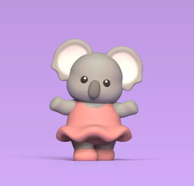 Koala Ballet 3D print model