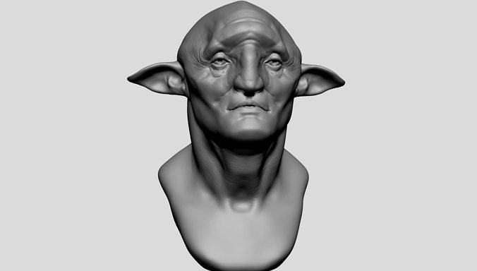 Creature Head D 3D model