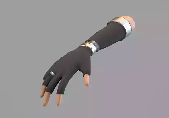 arm with glove
