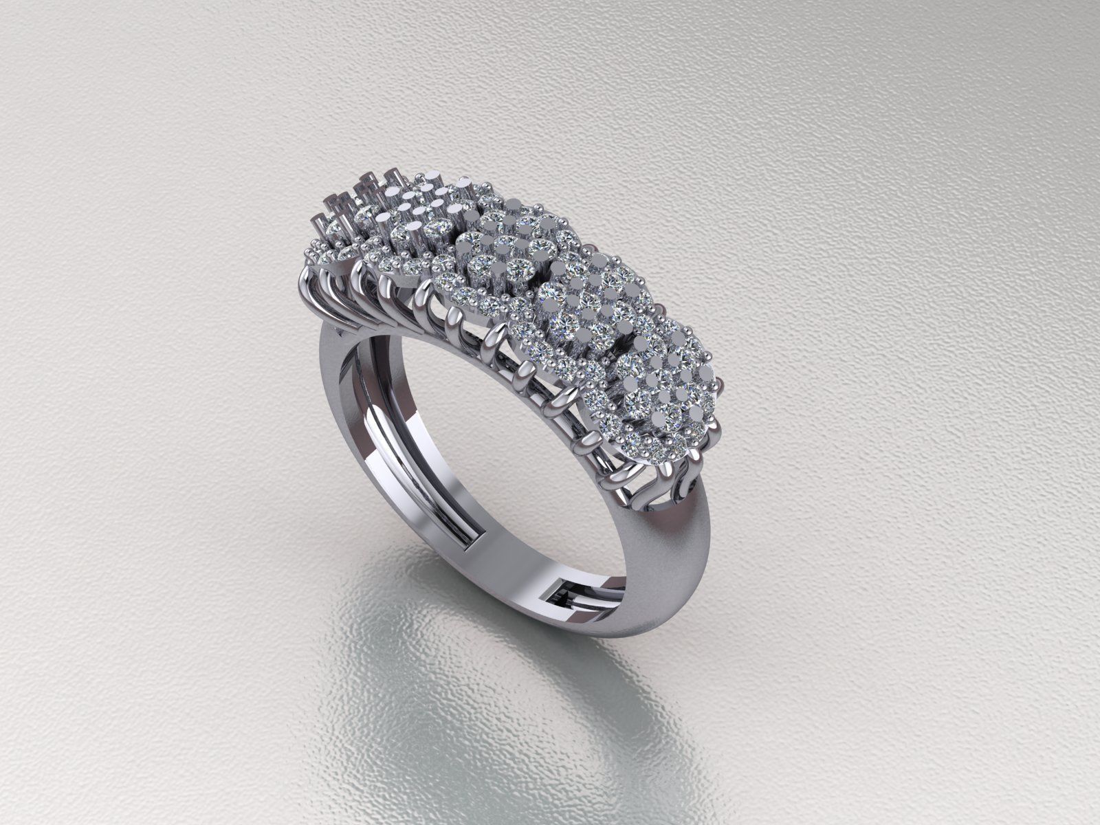 Diamond Ring 146 3D print model_2