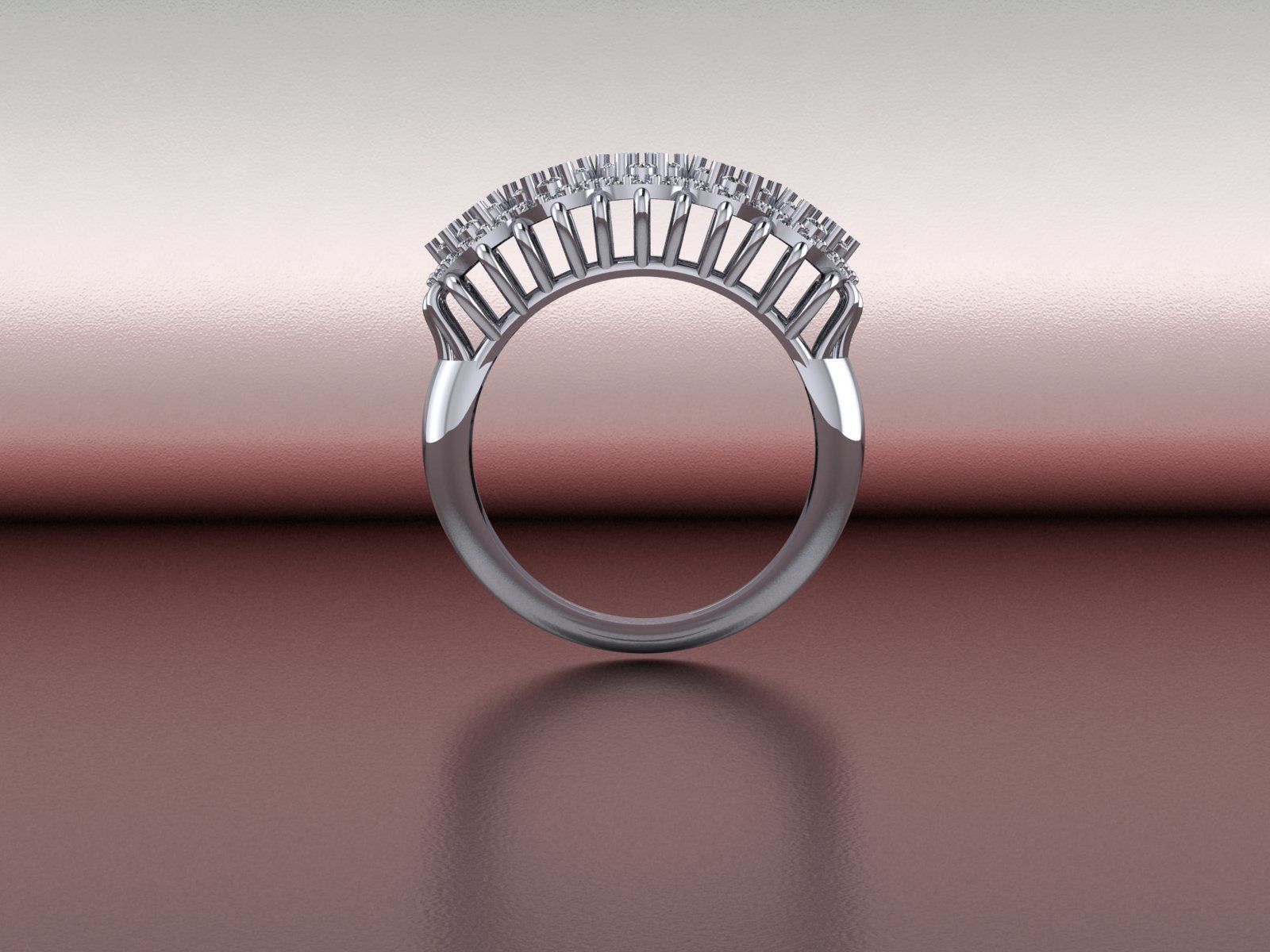 Diamond Ring 146 3D print model_4