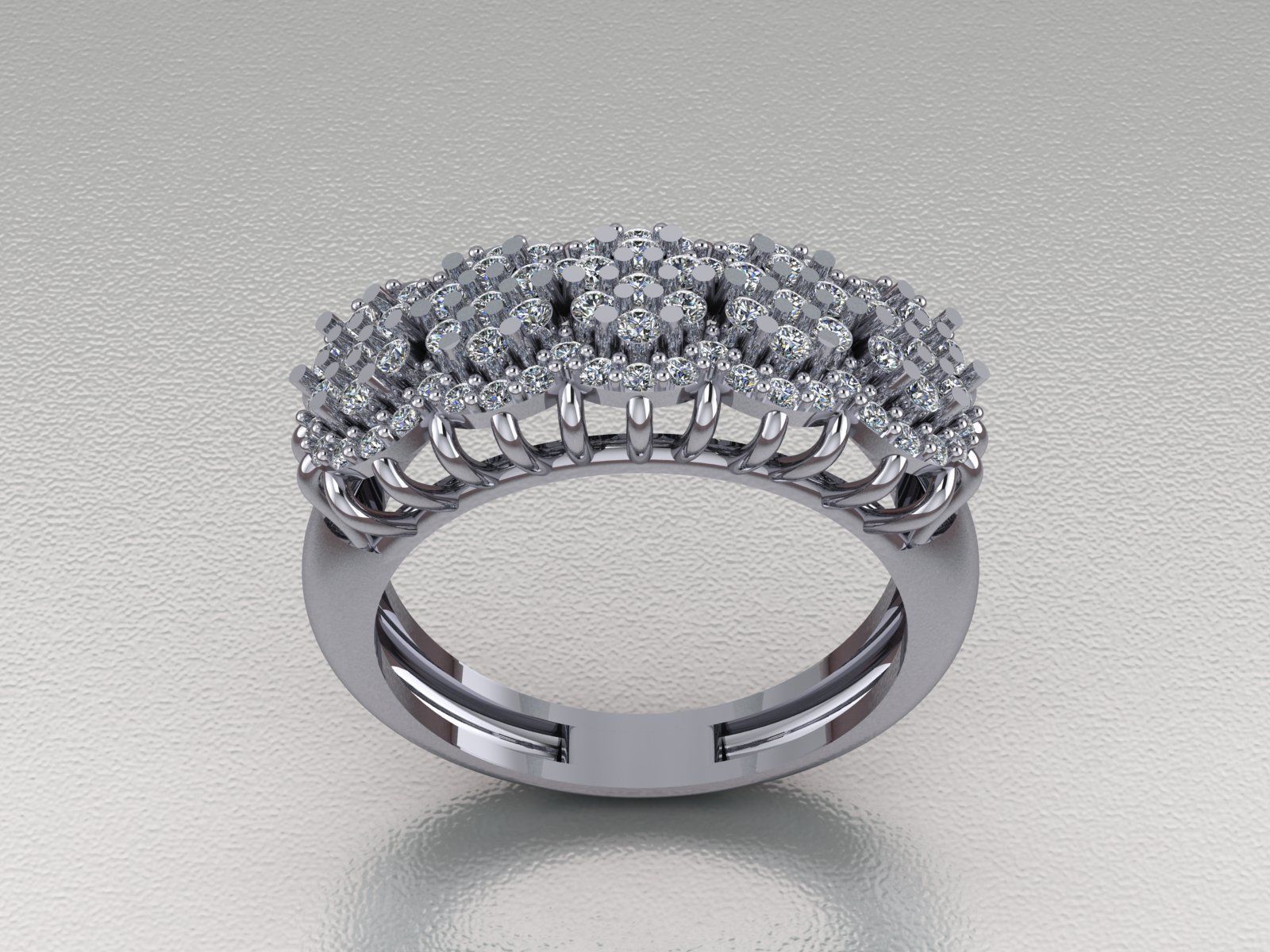 Diamond Ring 146 3D print model_3