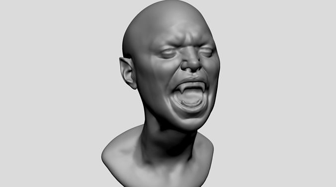 Fantasy Female Head D 3D model