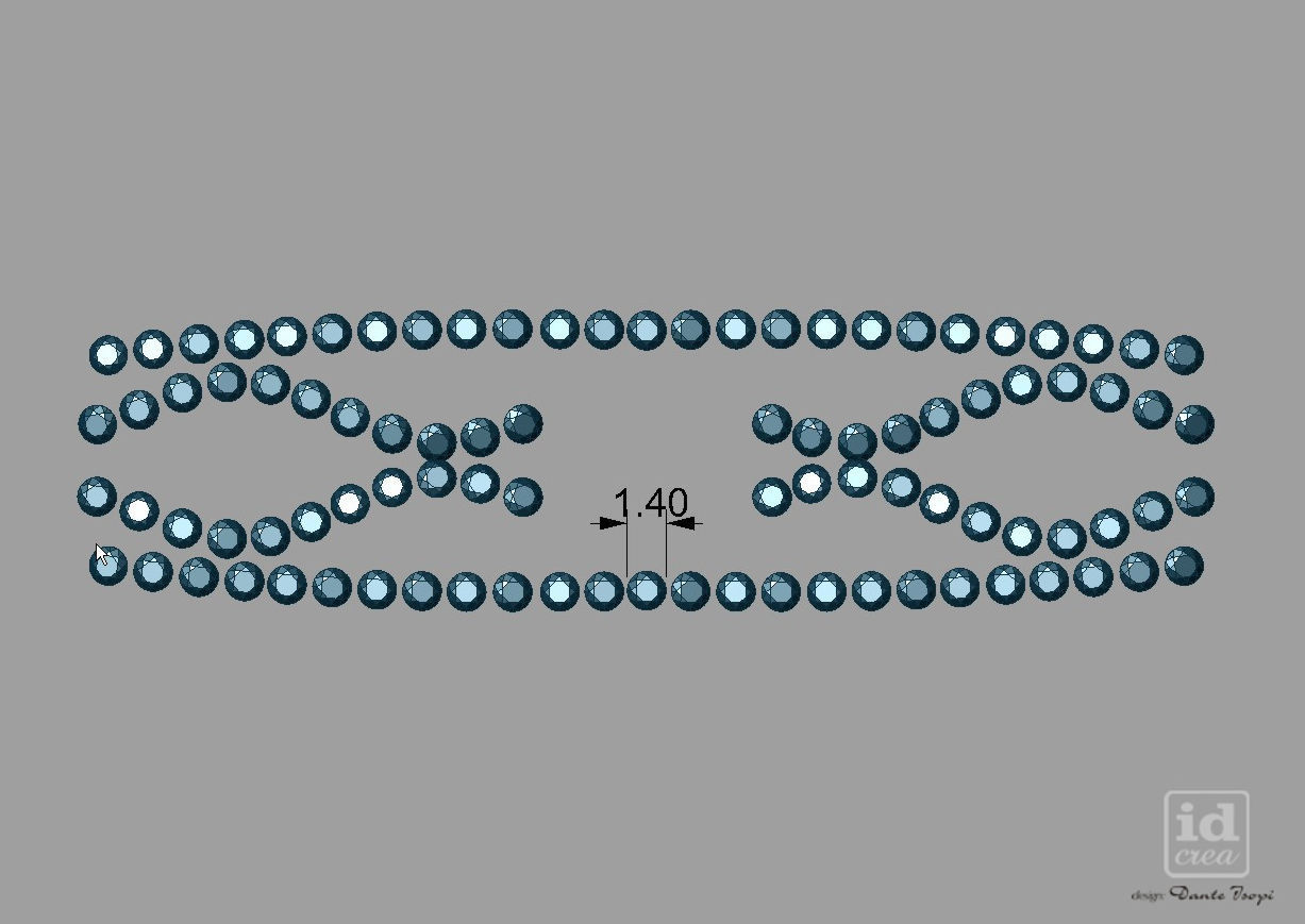 Set Diamond infinity ring with diamonds nc20422 Anello infinito 3D print model_10