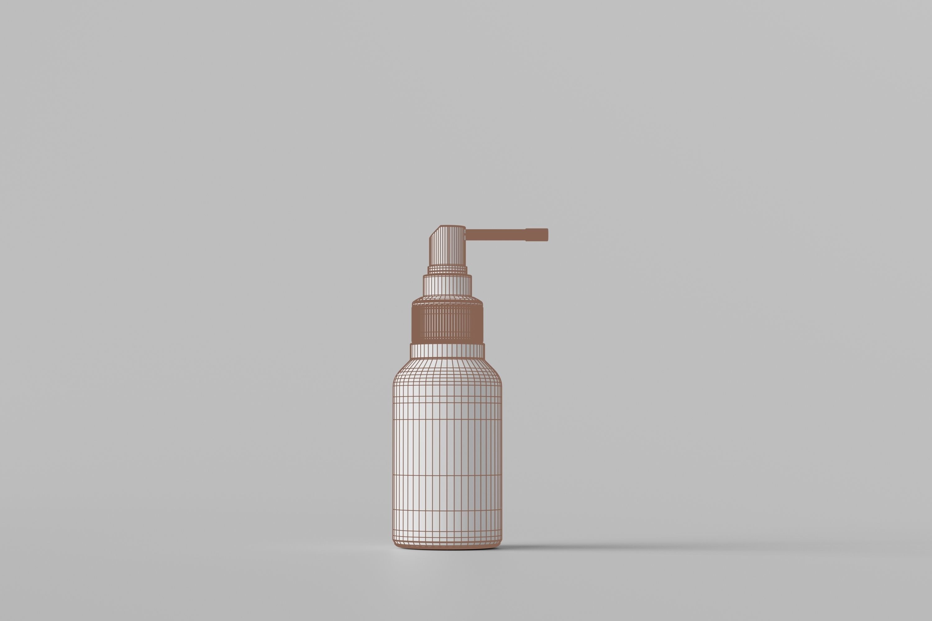 Throat Spray Bottle 3D model_6