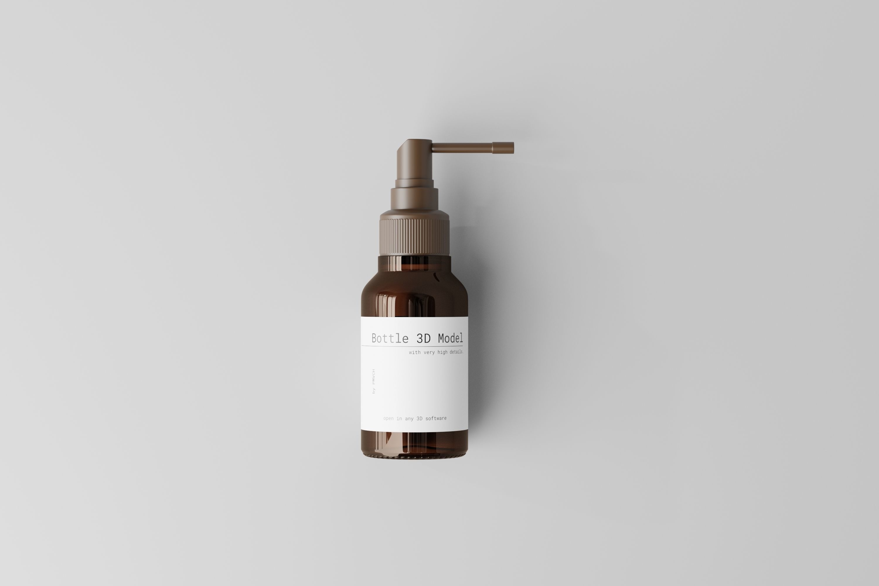 Throat Spray Bottle 3D model_4