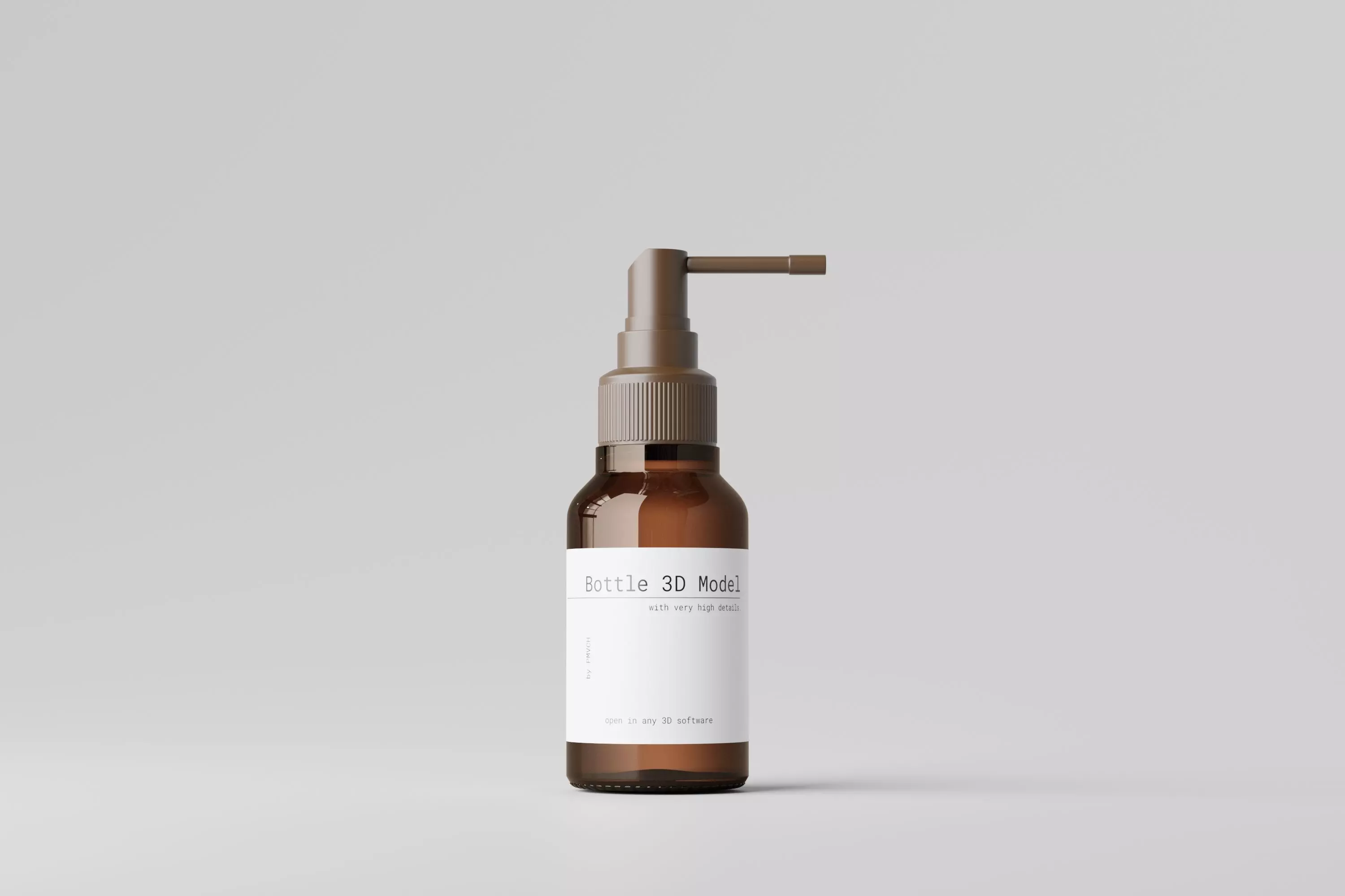 Throat Spray Bottle 3D model_0