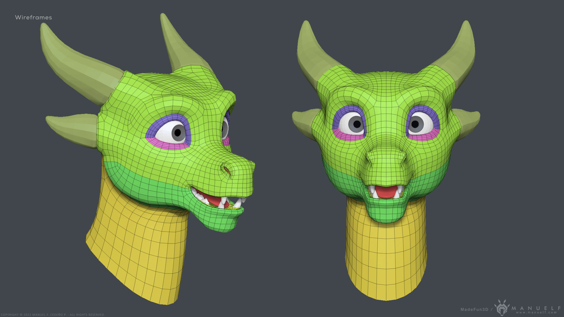 Stylized Cute Dragon 3D model_27
