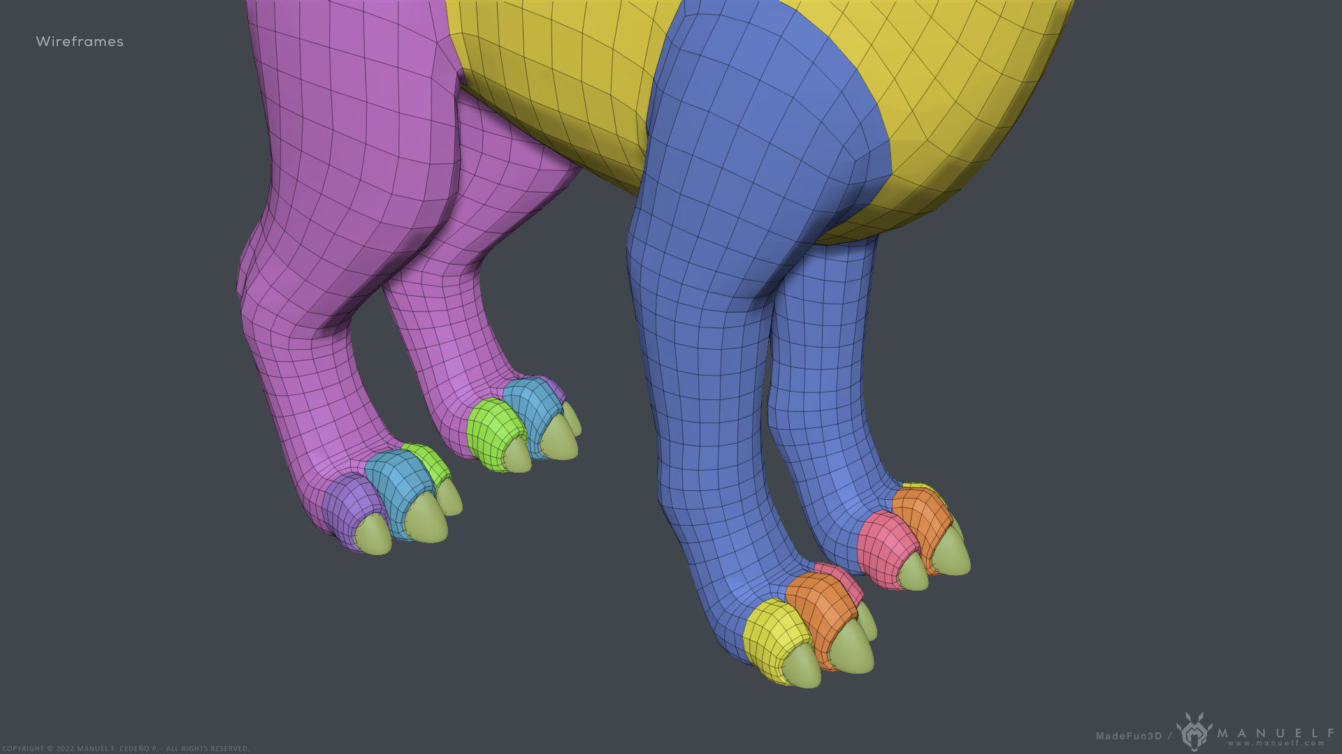 Stylized Cute Dragon 3D model_33